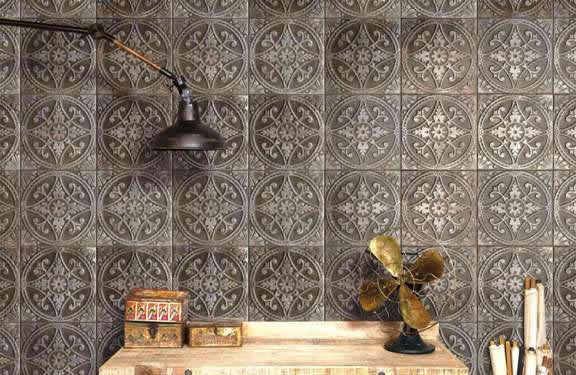 pressed tin tiles Sydney feature walls